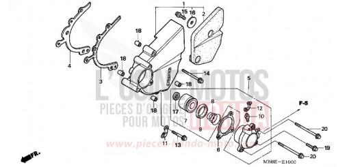 LEFT COVER VTR1000F6 de 2006